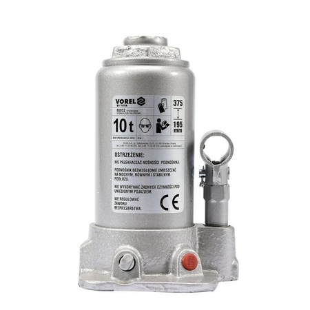 Цилиндър тип хидравличен крик, 10T Vorel 80052 - eMAG.bg