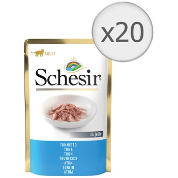 Hrana umeda pentru pisici Schesir cu ton 20x85gr Hrana umeda pentru pisici Schesir cu ton 20x85gr