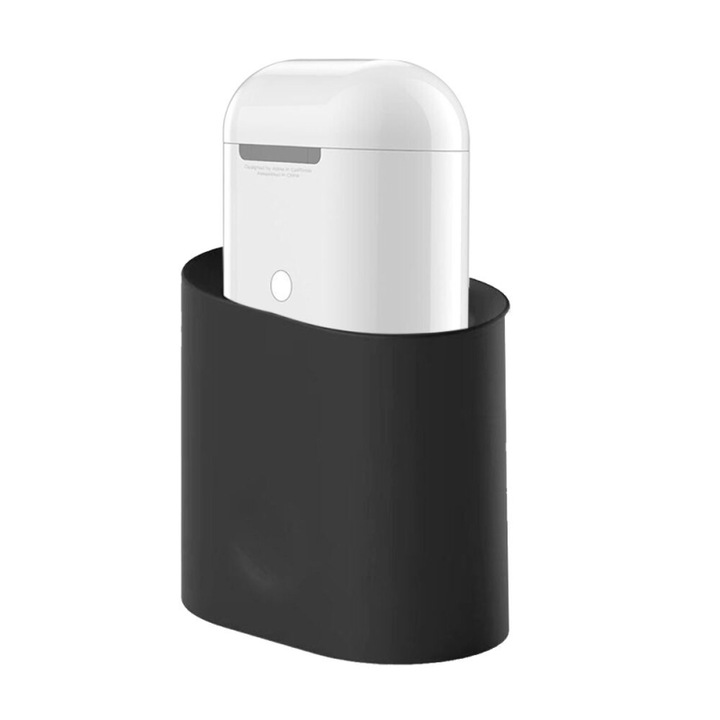 Fekete szilikonból készült iPod töltőállomás támogatása