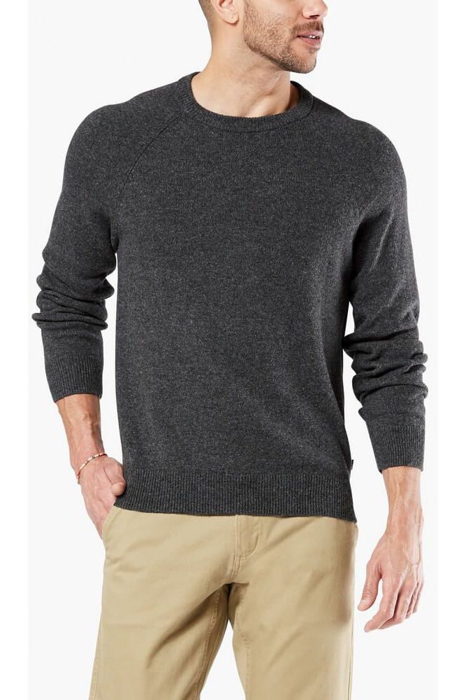 Pulover pentru barbati, Dockers Alpha Whistlepatch Crew, Gri