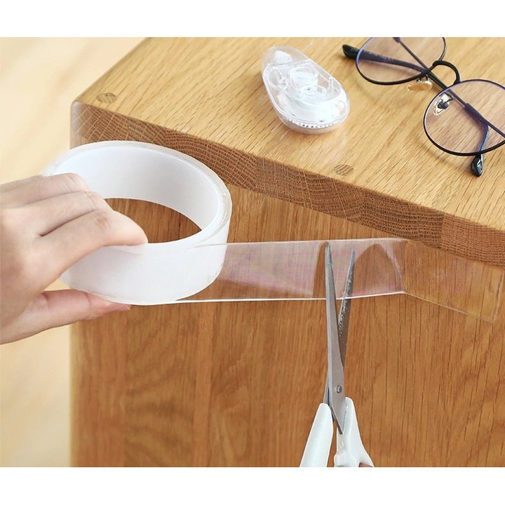 Banda Adeziva Transparenta Impermeabila pentru Mobila si Chiuveta de Bucatarie sau Baie, Universal, Premium, Original Deals