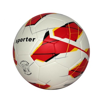 Minge fotbal Sporter alb/rosu Minge fotbal Sporter alb/rosu