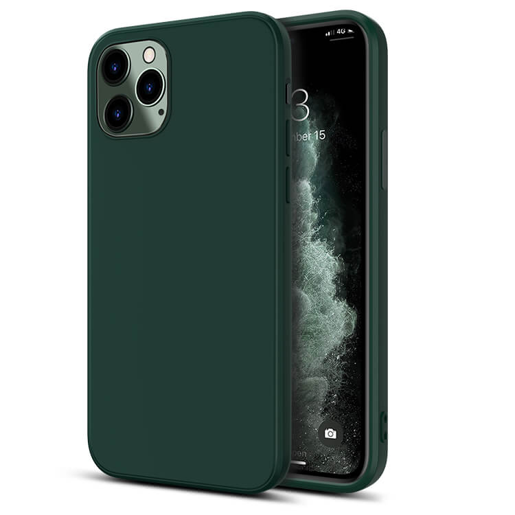 Husa de Protectie, Silicon Premium pentru Iphone 12, 12 Pro, culoare verde