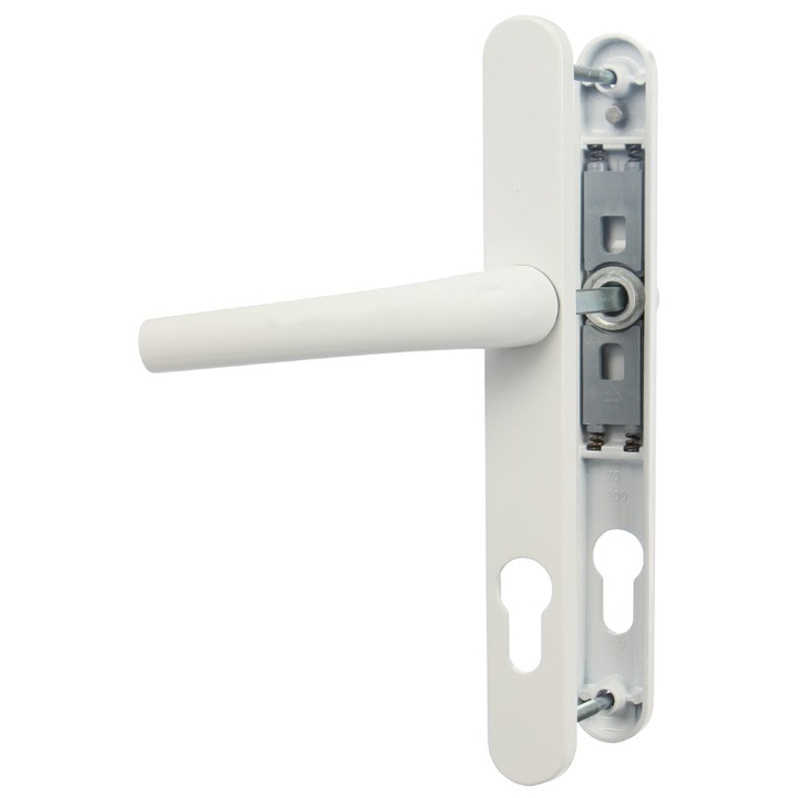 Zafír fehér kilincs dupla üvegezésű ajtóhoz, PVC ács küszöbös, alumíniumból, 25x92 méret