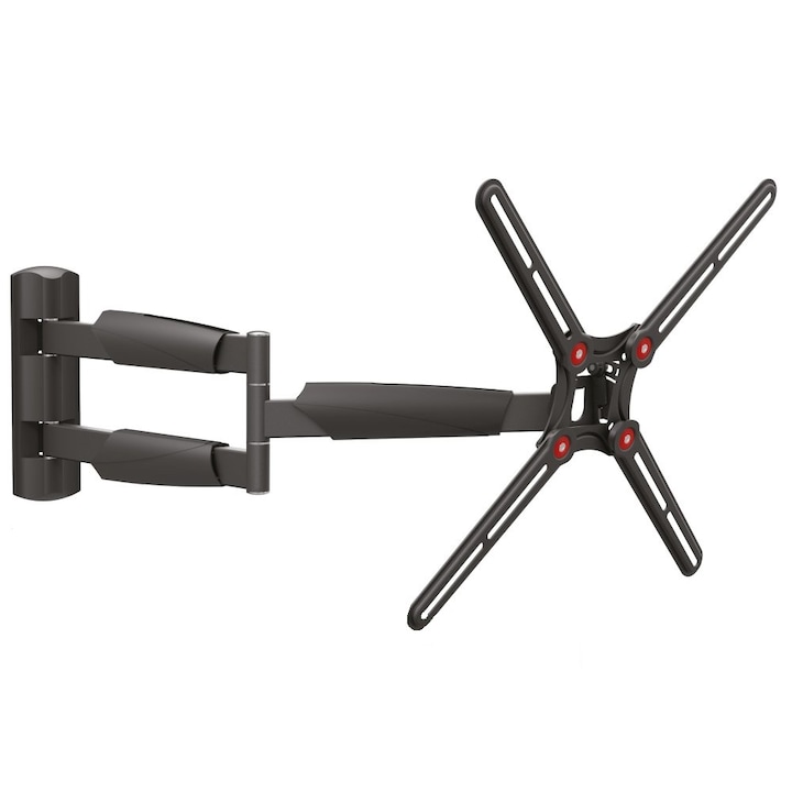 Suport TV de perete Barkan BM343XL, 13"-65", Reglabil, Negru
