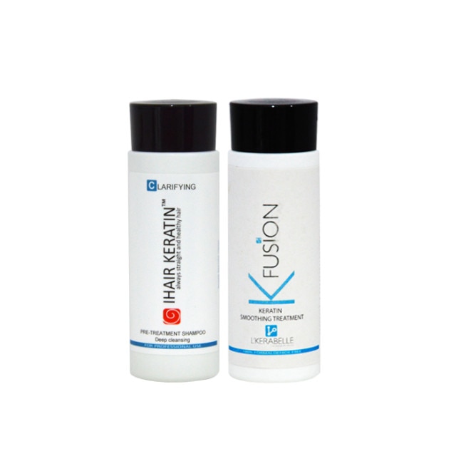 Kit Tratament cu keratina K Fusion+sampon clarifiant L'Kerabelle 100ml