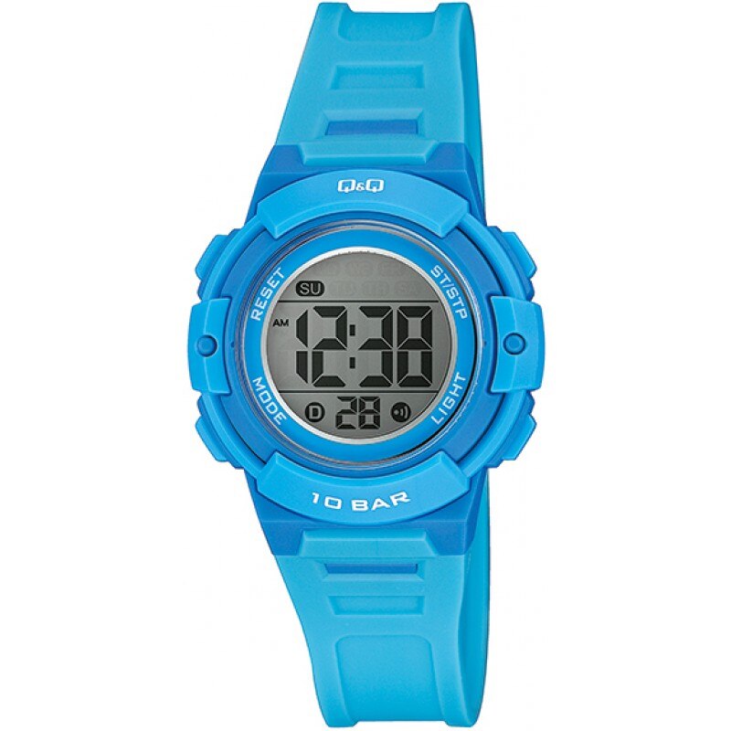 Ceas Q&Q Digital M185J001Y, albastru