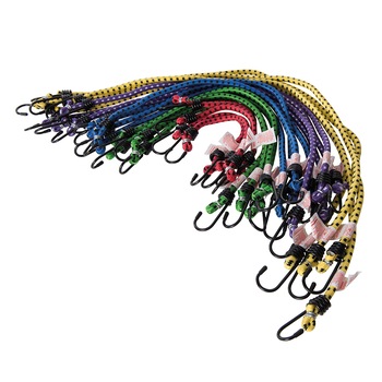 Set 20 corzi elastice cu carlige metalice ,universale, multicolor, 250 - 750mm, Silverline Set 20 corzi elastice cu carlige metalice ,universale, multicolor, 250 - 750mm, Silverline