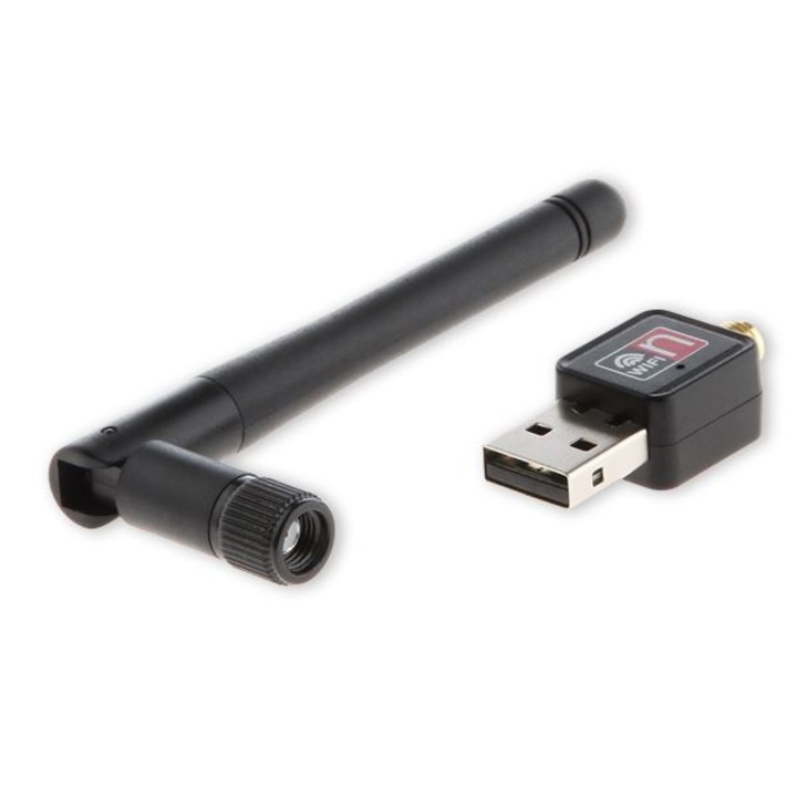 Savio CL-63 WI-Fi vezeték nélküli adapter, Realtek RTL8188CU chip, USB, 2dBi antennával