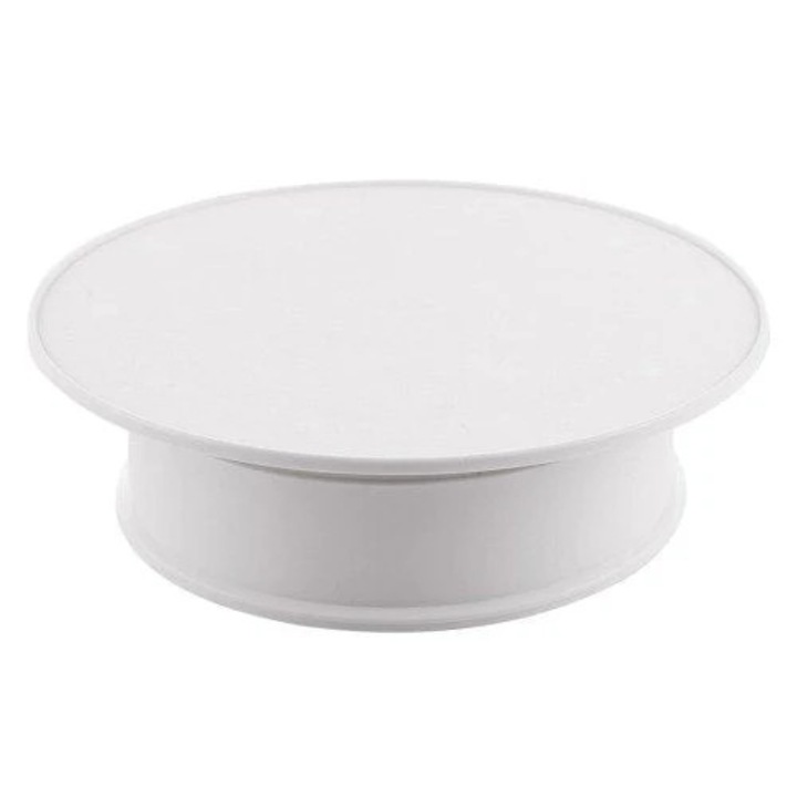 Suport rotativ 360 Puluz DCA0871W pentru poze, filmulete sau expunere produse, ALB