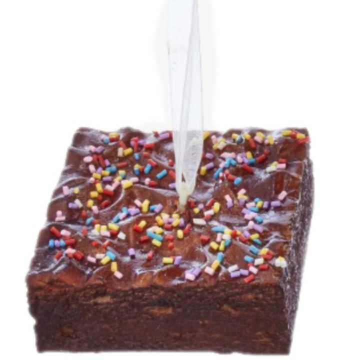 Figurina decorativa pentru bradul de Craciun, Brownie with Sprinkles