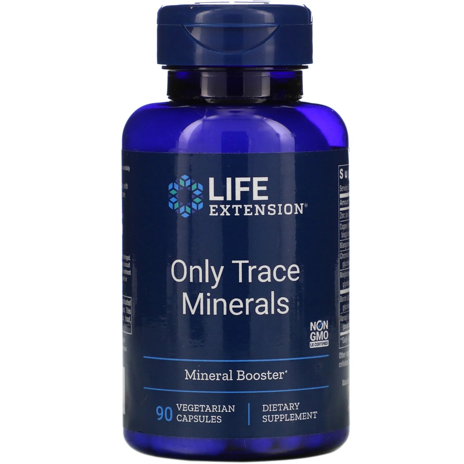 Глицинатен хелат Life Extension Only Trace Minerals, 90 капсули - eMAG.bg
