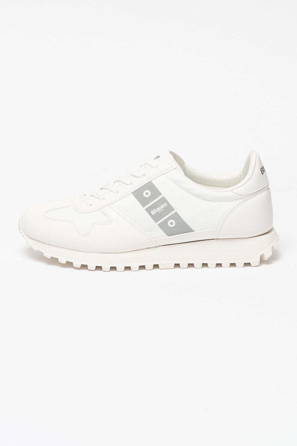 Blauer, Pantofi sport din piele ecologica cu insertii din material textil Dawson
