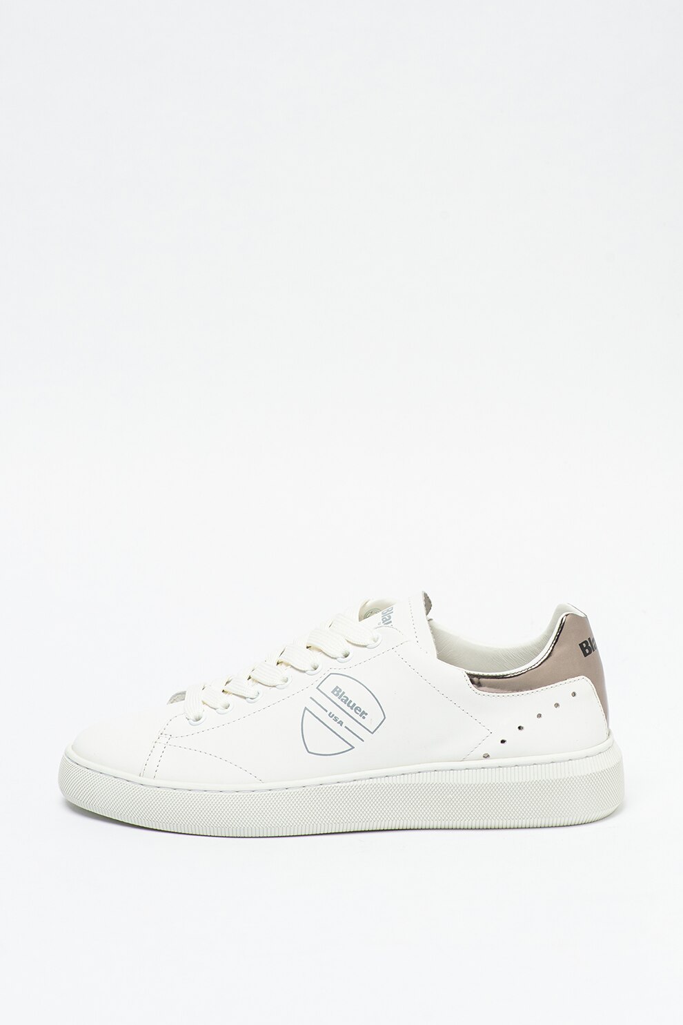 Blauer, Pantofi sport din piele cu garnitura din piele lacuita Kendall