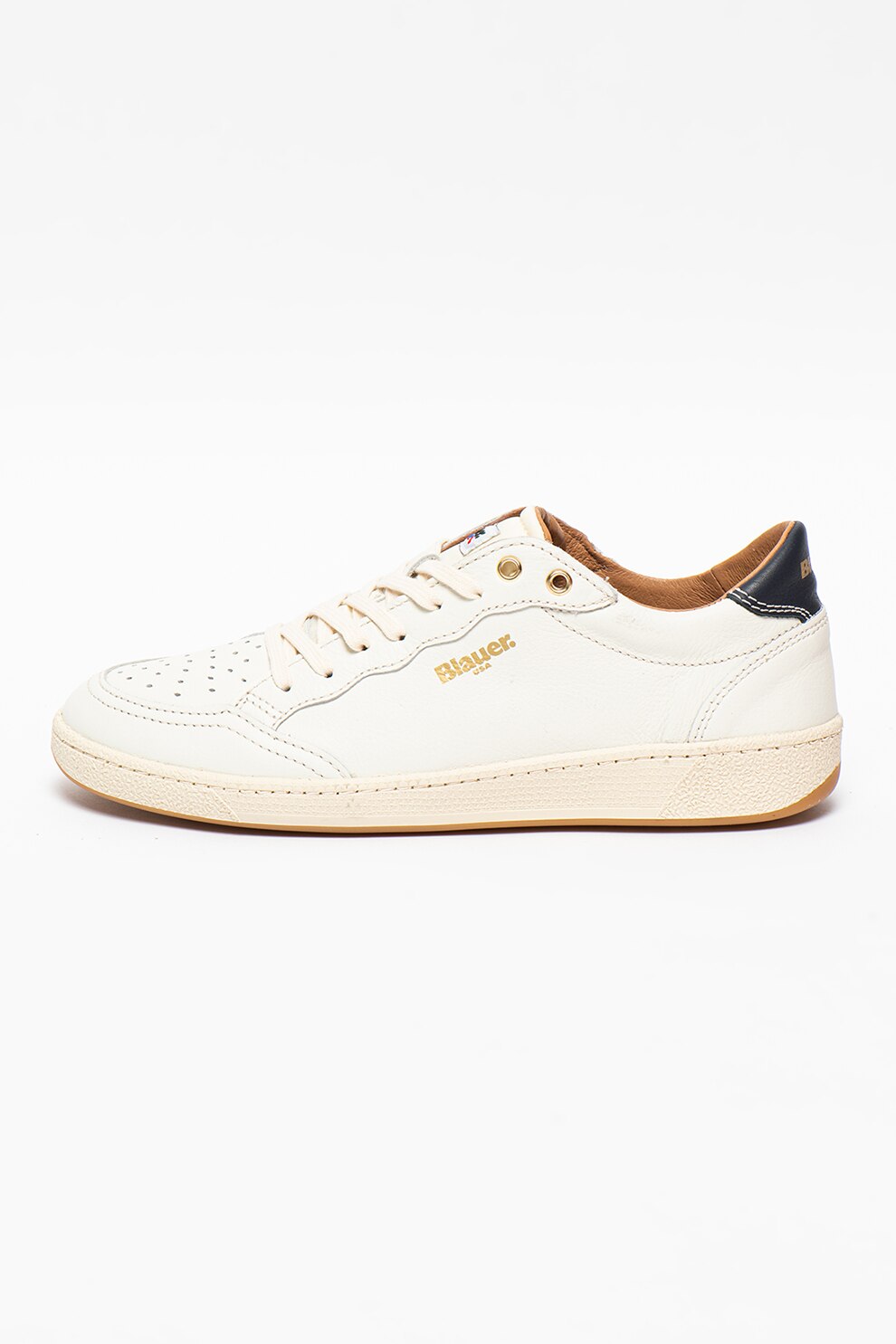 Blauer, Pantofi sport din piele cu detalii logo Murray