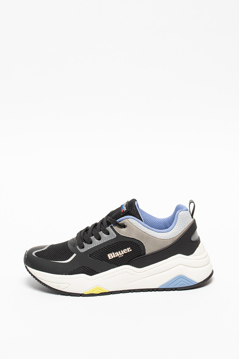 Blauer, Pantofi sport cu model colorblock si insertii din plasa Taylor