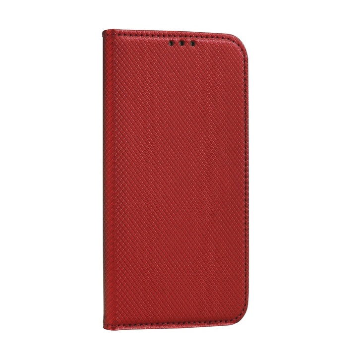 Smart Magnet Book Cover, съвместим със Samsung Galaxy A12 Red