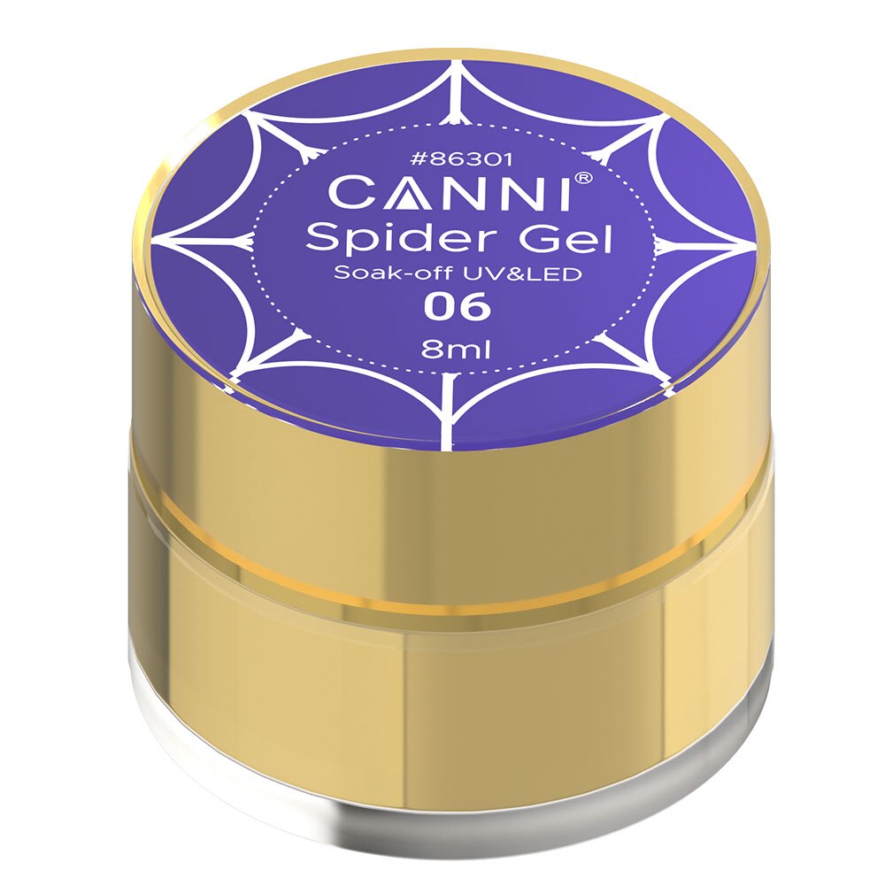 Gel uv pentru unghii, Canni, Spider, Purple, 8 ml