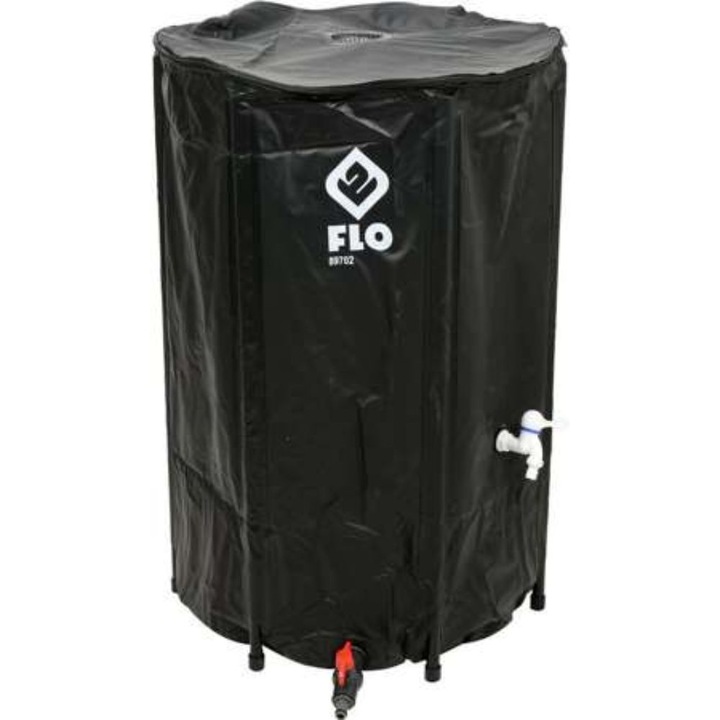 Rezervor apa de ploaie, Flo, PVC, UV, 250 L, Negru
