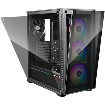 Carcasa DeepCool MATREXX 70 ADD-RGB 3F, Mid-Tower, fara sursa, E-ATX, Black Carcasa DeepCool MATREXX 70 ADD-RGB 3F, Mid-Tower, fara sursa, E-ATX, Black