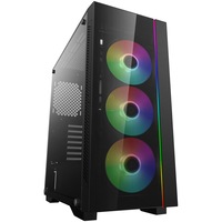 Carcasa DeepCool MATREXX 55 V3 ADD-RGB 3F, Mid-Tower, fara sursa, E-ATX negru