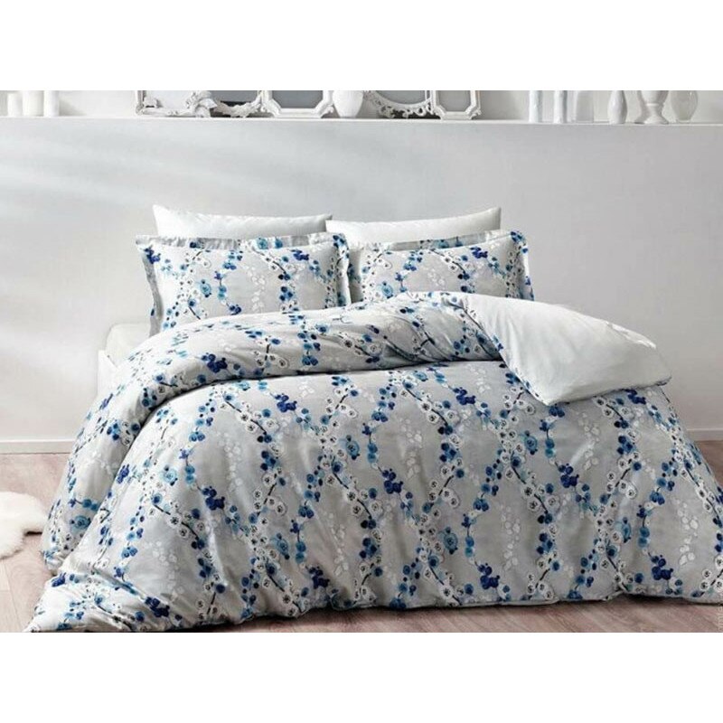 Lenjerie pat dublu satin, TAC, 6 piese, DELUX Digital Deana