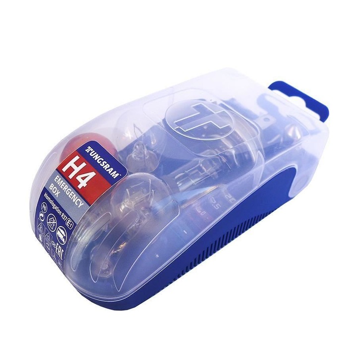 Комплект автомобилни крушки и предпазители Tungsram, H4