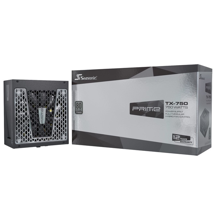 Захранващ блок Seasonic PRIME TX-750, 80 PLUS® Titanium, 750W, Fully Modular