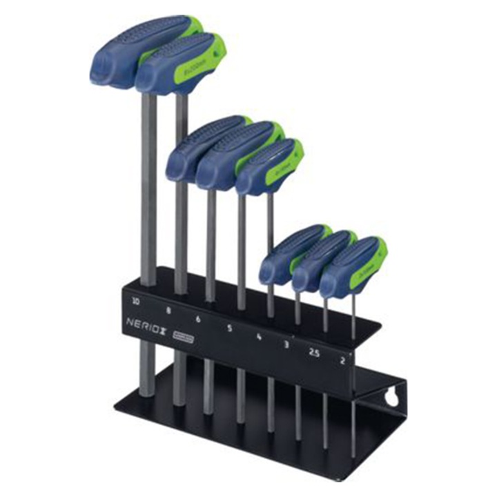 Set 8 piese, surubelnite hexagonale cu maner T, NERIOX, 425090.0100