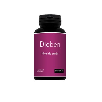 Supliment alimentar, Diaben, ADVANCE, pentru un nivel sanatos al zaharului, 60 capsule Supliment alimentar, Diaben, ADVANCE, pentru un nivel sanatos al zaharului, 60 capsule
