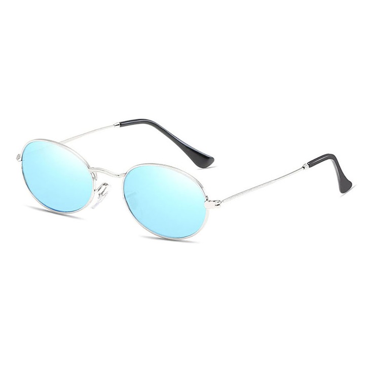 Ochelari de soare, Model clasic, Argintiu/ Albastru