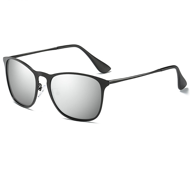 Ochelari de soare clasici, Polarizati, Argintiu