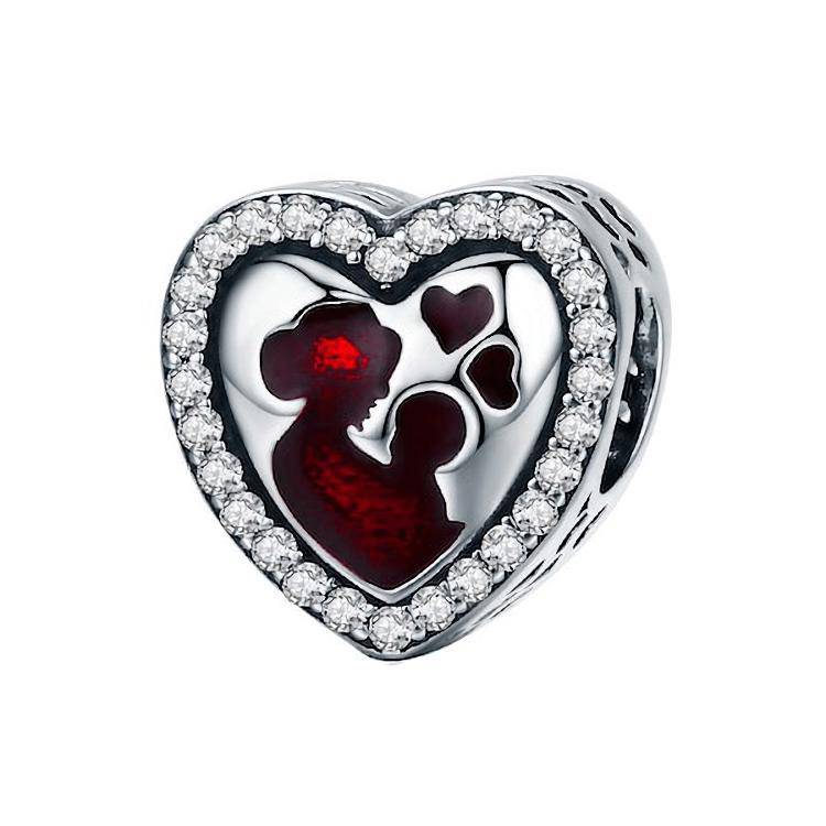 Talisman Charm argint 925 Mother's Love, pentru bratara sau pandantiv lant