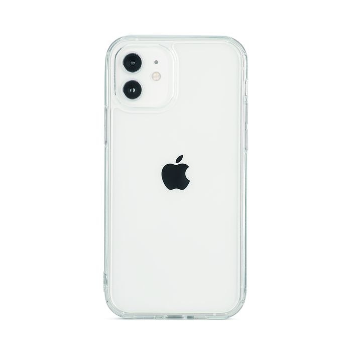 Husa Glassy Aiino pentru iPhone 12 Mini, subtire, din TPU si sticla - Transparenta