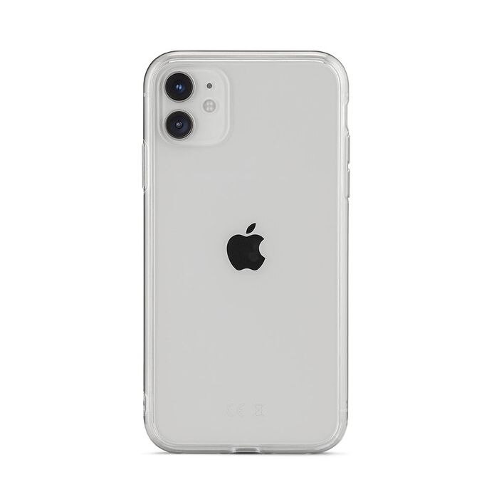Husa Glassy Aiino pentru iPhone 11, subtire, din TPU si sticla - Transparenta