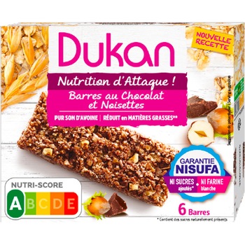 Batoane din tarate de ovaz cu ciocolata si alune, fara zahar, dieta Dukan, 150g Batoane din tarate de ovaz cu ciocolata si alune, fara zahar, dieta Dukan, 150g