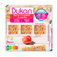 Batoane din tarate de ovaz cu mar si scortisoara Dieta Dukan, 90g
