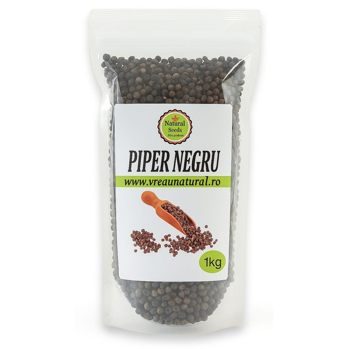 Piper negru boabe 1kg, Natural Seeds Product