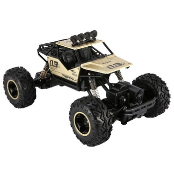 Masinuta de teren radiocomandata 2.4GHz ROCK CRAWLER OFF ROAD 1/16, roti XXL, functii complete, Aurie Masinuta de teren radiocomandata 2.4GHz ROCK CRAWLER OFF ROAD 1/16, roti XXL, functii complete, Aurie