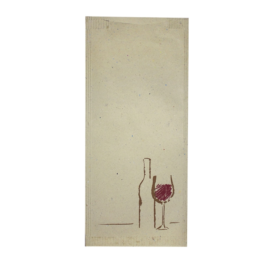 Set 125 plicuri tacamuri RAKI din hartie 11x25cm culoare crem set 125buc