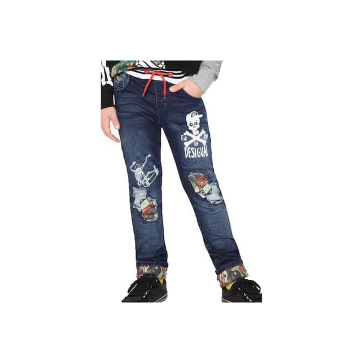 Nadrág, Desigual 17WBDD05, Kék farmer, 13-14 év