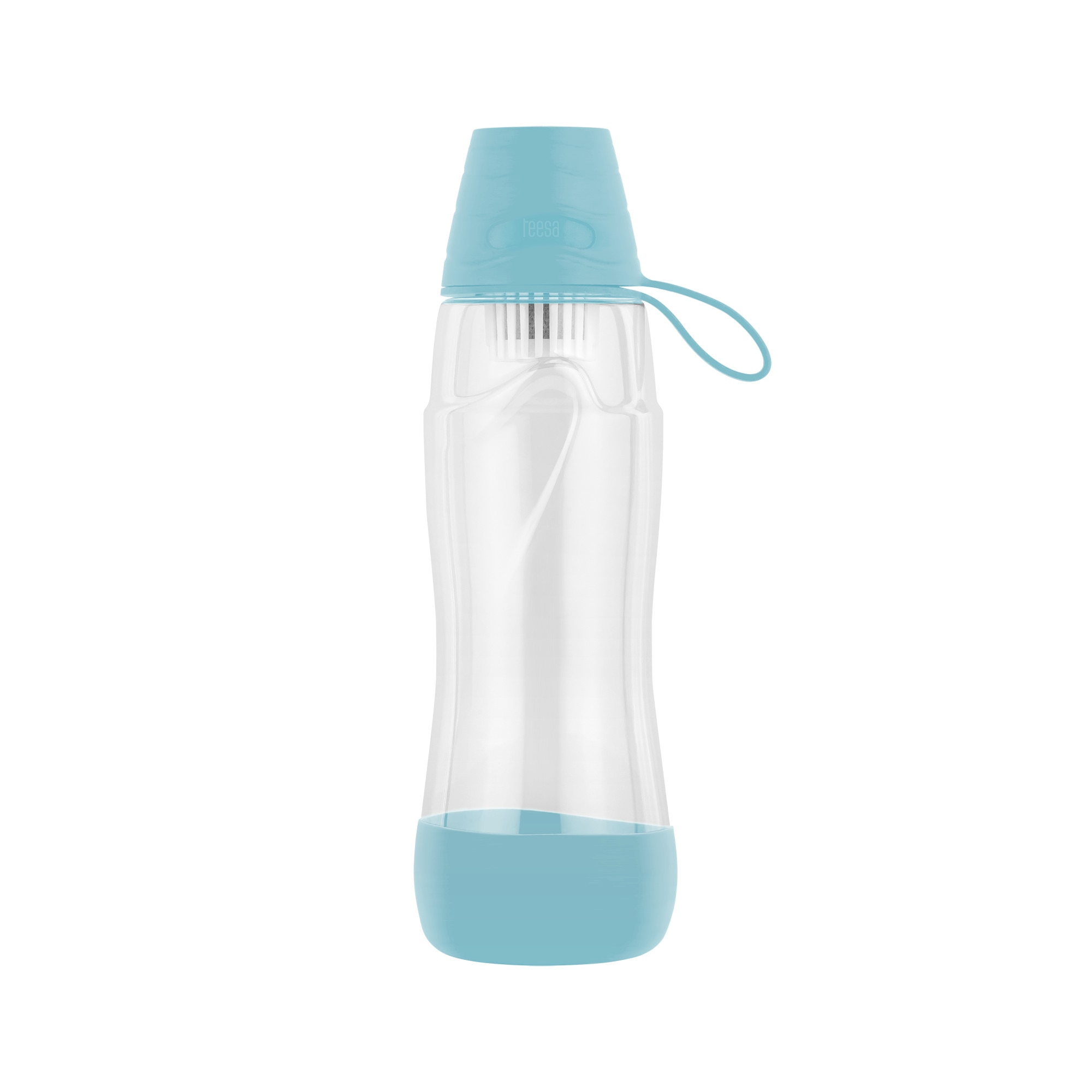 Sticla cu filtru de carbon activ Teesa PURE WATER 550 ml, albastru