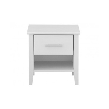 Noptiera alba Venetia din lemn masiv de pin Ambient H 48 cm x L 48 cm x l 39 cm Noptiera alba Venetia din lemn masiv de pin Ambient H 48 cm x L 48 cm x l 39 cm