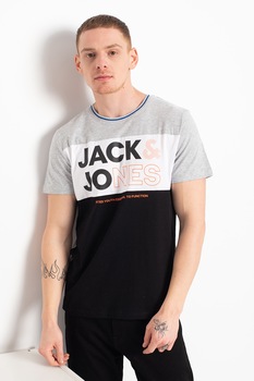 jackampjones tricou cu model colorblock si imprimeu logo gri deschisalbnegru imagen 41_0_
0