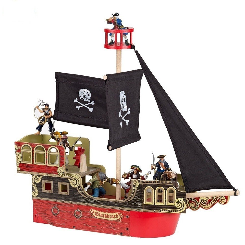 Figurina Papo Corabia piratilor rosie
