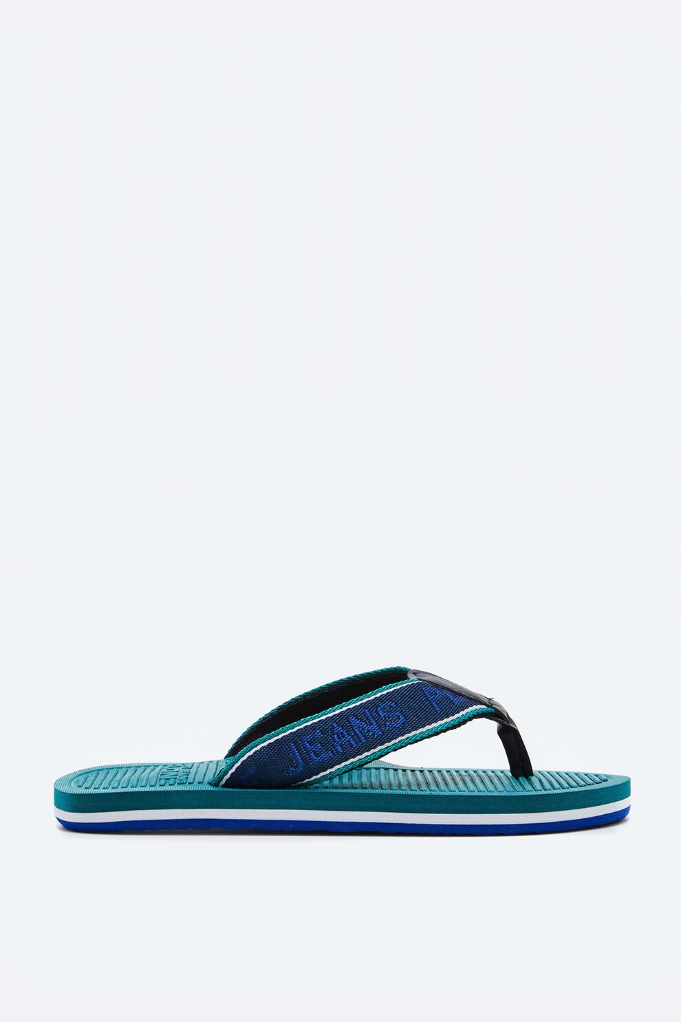 Pepe Jeans London, Papuci flip-flop cu barete cu imprimeu logo