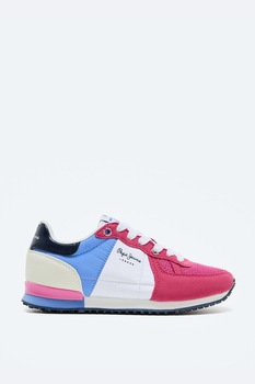 Pepe Jeans London, Pantofi sport cu detalii matlasate Pepe Jeans London, Pantofi sport cu detalii matlasate