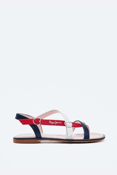 Pepe Jeans London, Sandale de piele ecologica Pepe Jeans London, Sandale de piele ecologica
