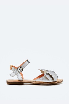 Pepe Jeans London, Sandale din piele cu catarama Pepe Jeans London, Sandale din piele cu catarama