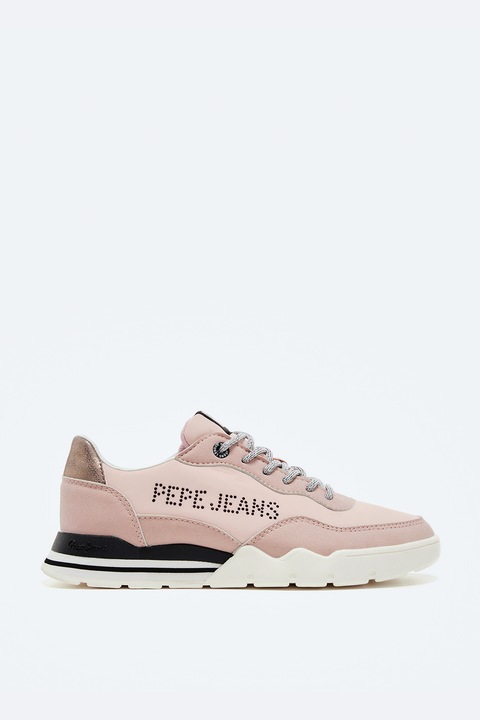 Pepe Jeans London, Műbőr sneaker szegecses rátétekkel